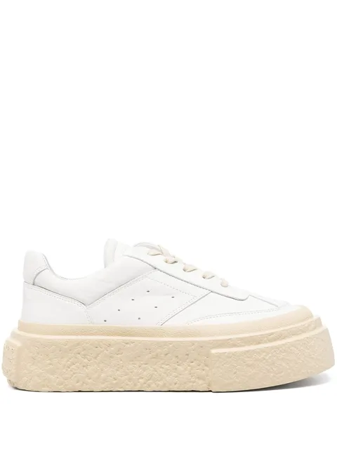 contrasting-platform sneakers
