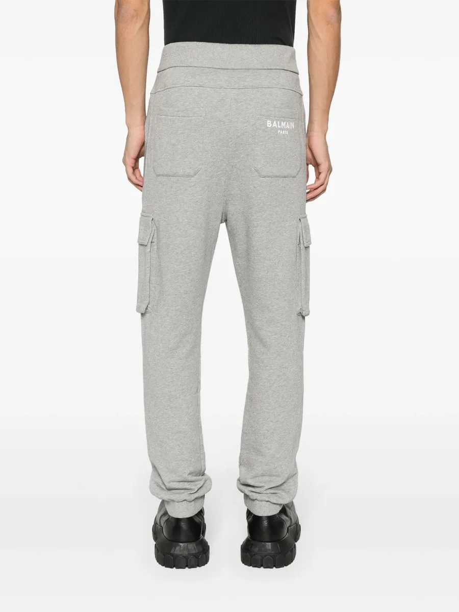 logo-print cotton track pants 8