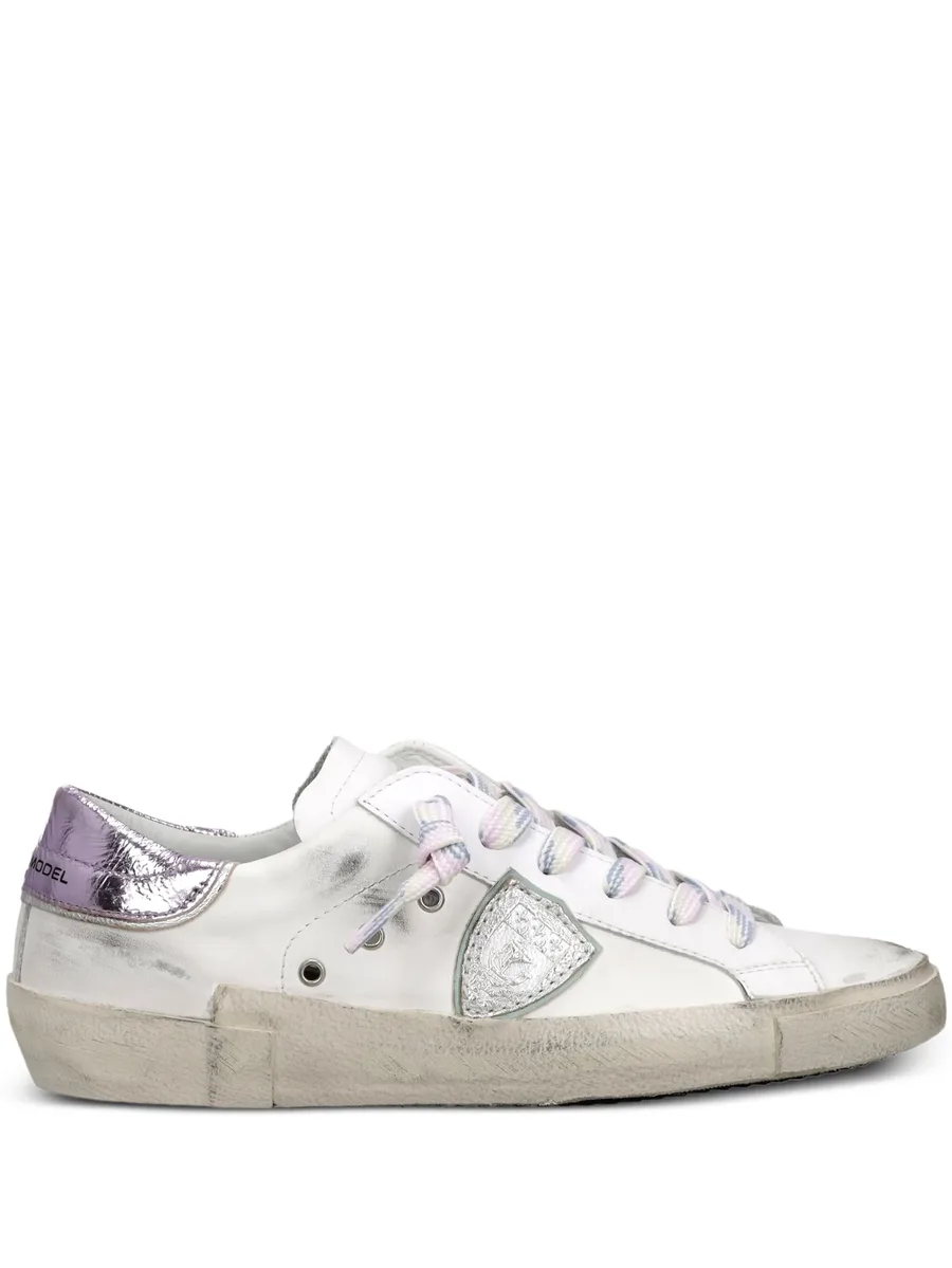 metallic distressed sneakers 2