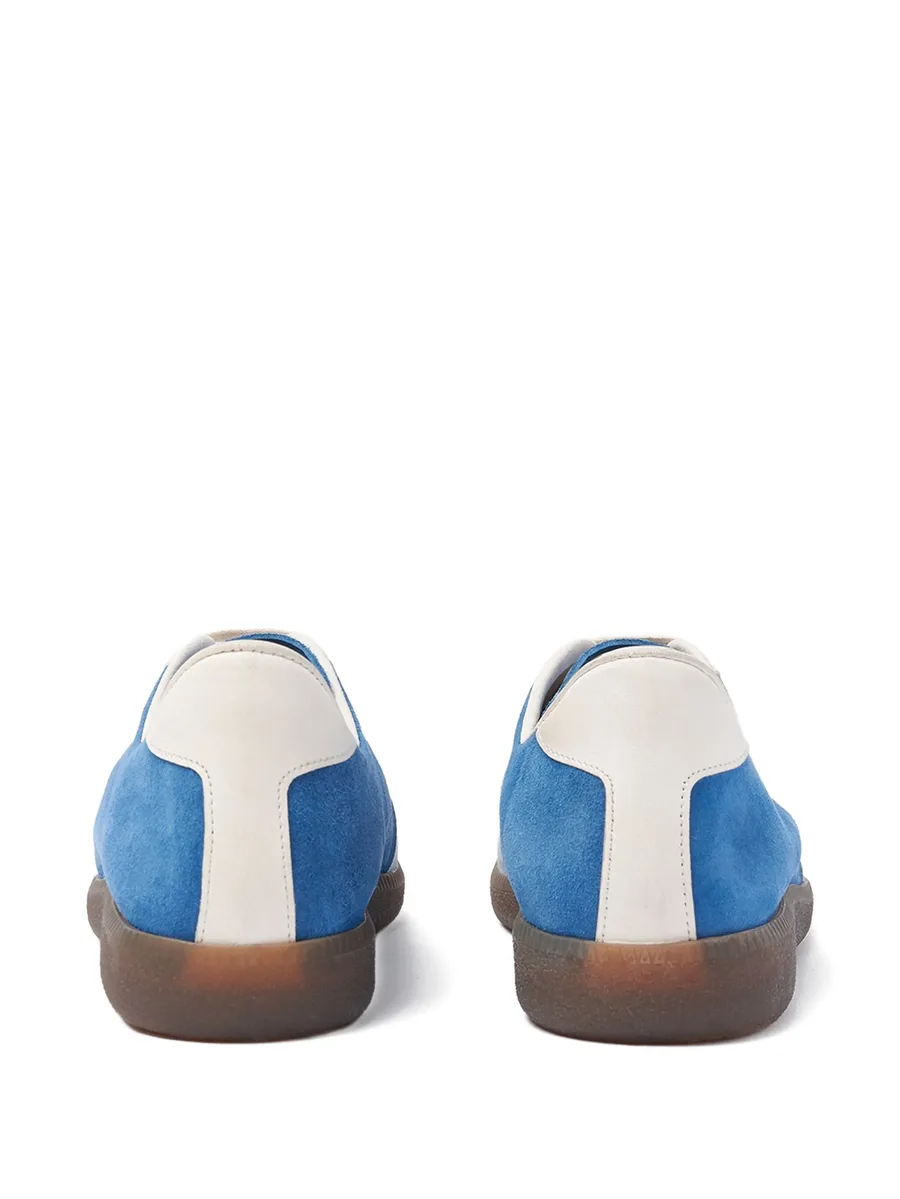 colour-blocked suede sneakers 5