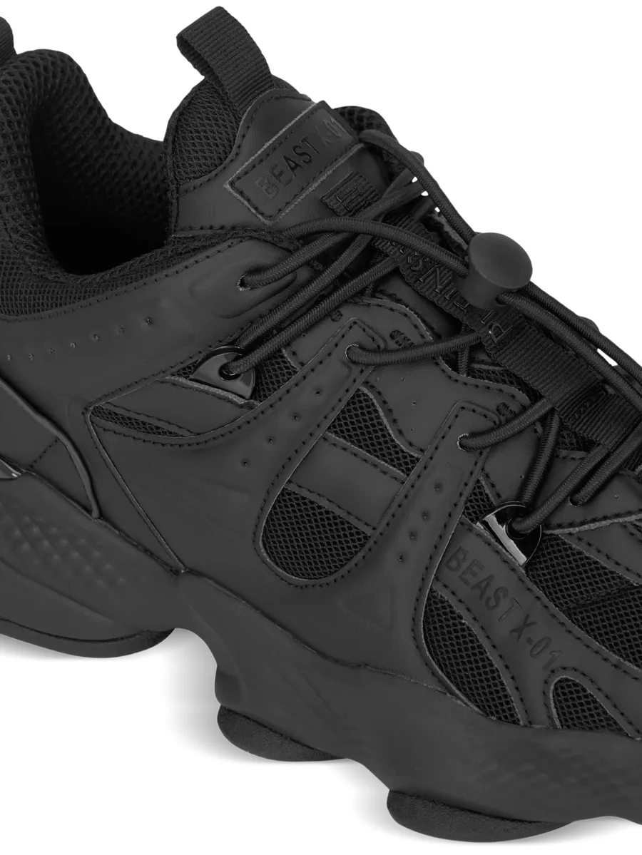 Runner Beast X-01 panelled sneakers 7