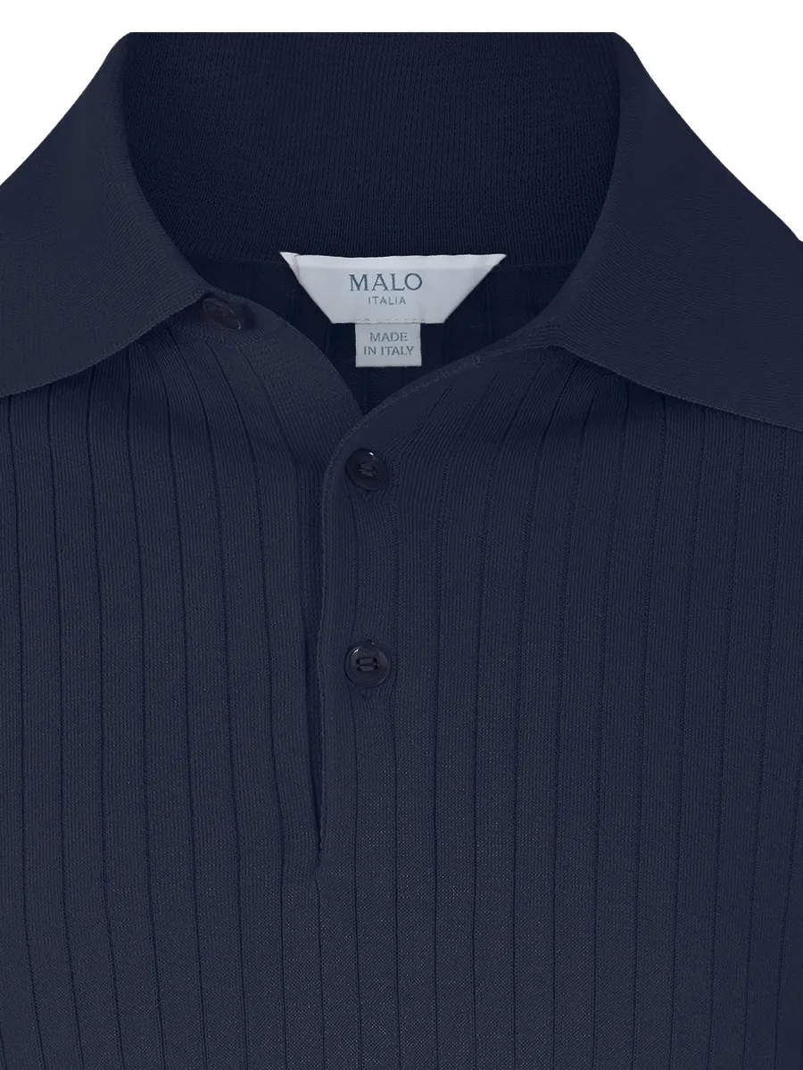 ribbed-knit polo shirt 5