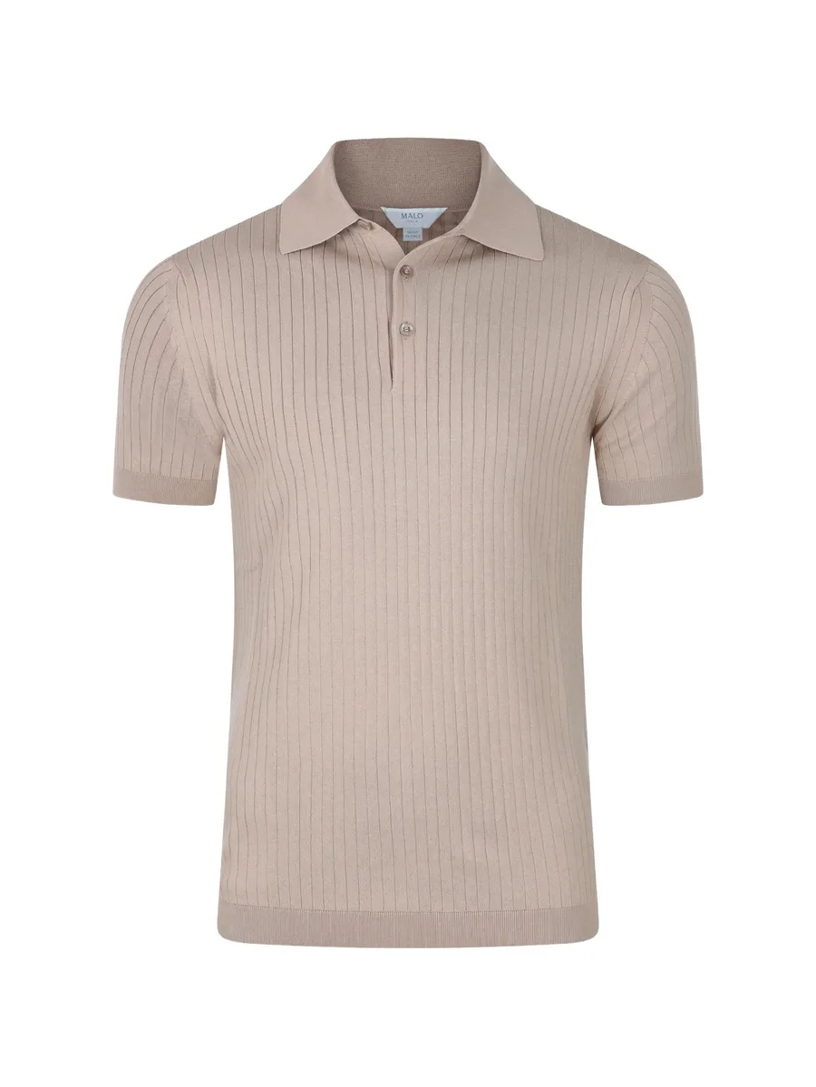Makò ribbed-knit polo shirt 1