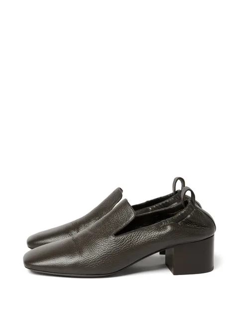 Moon square-toe pumps