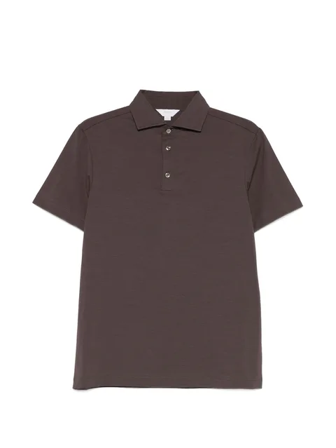 button-up polo shirt