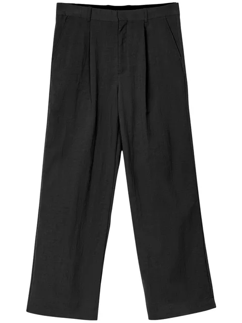 pintuck tailored trousers