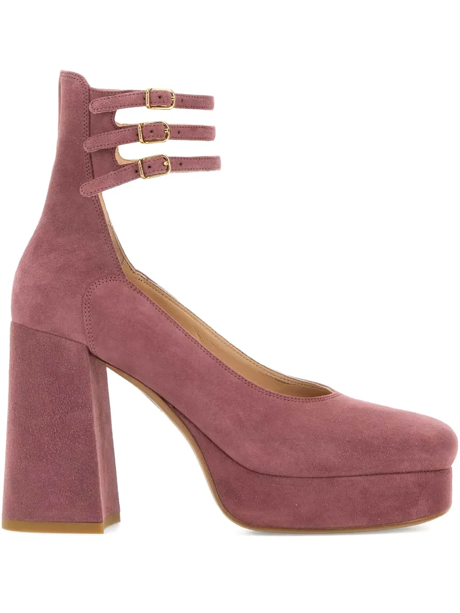 100mm triple-buckle platform pumps 2