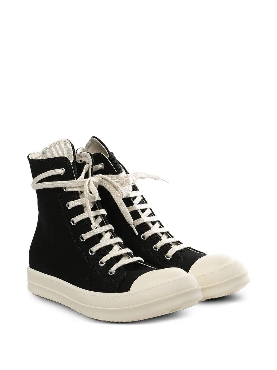 lace-up high-top sneakers 4