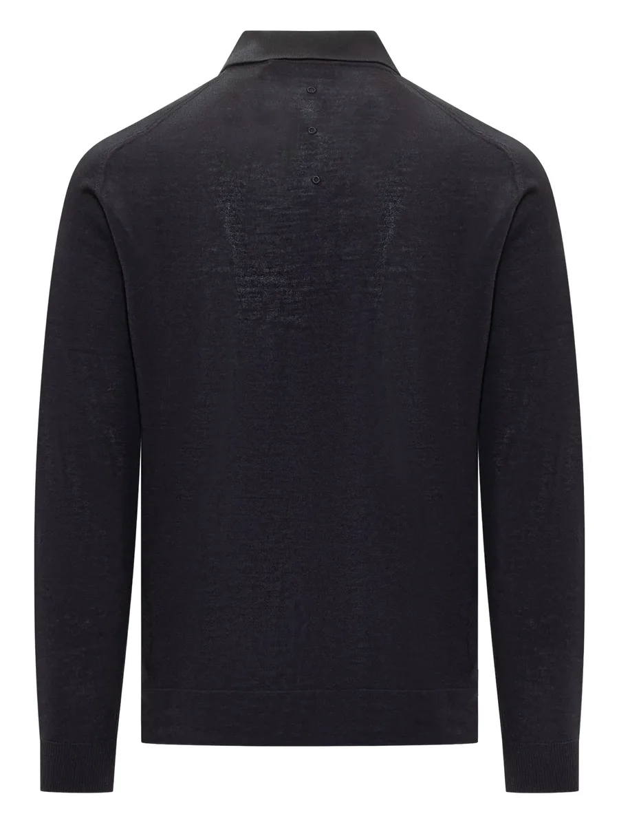 buttoned long-sleeve polo shirt 4