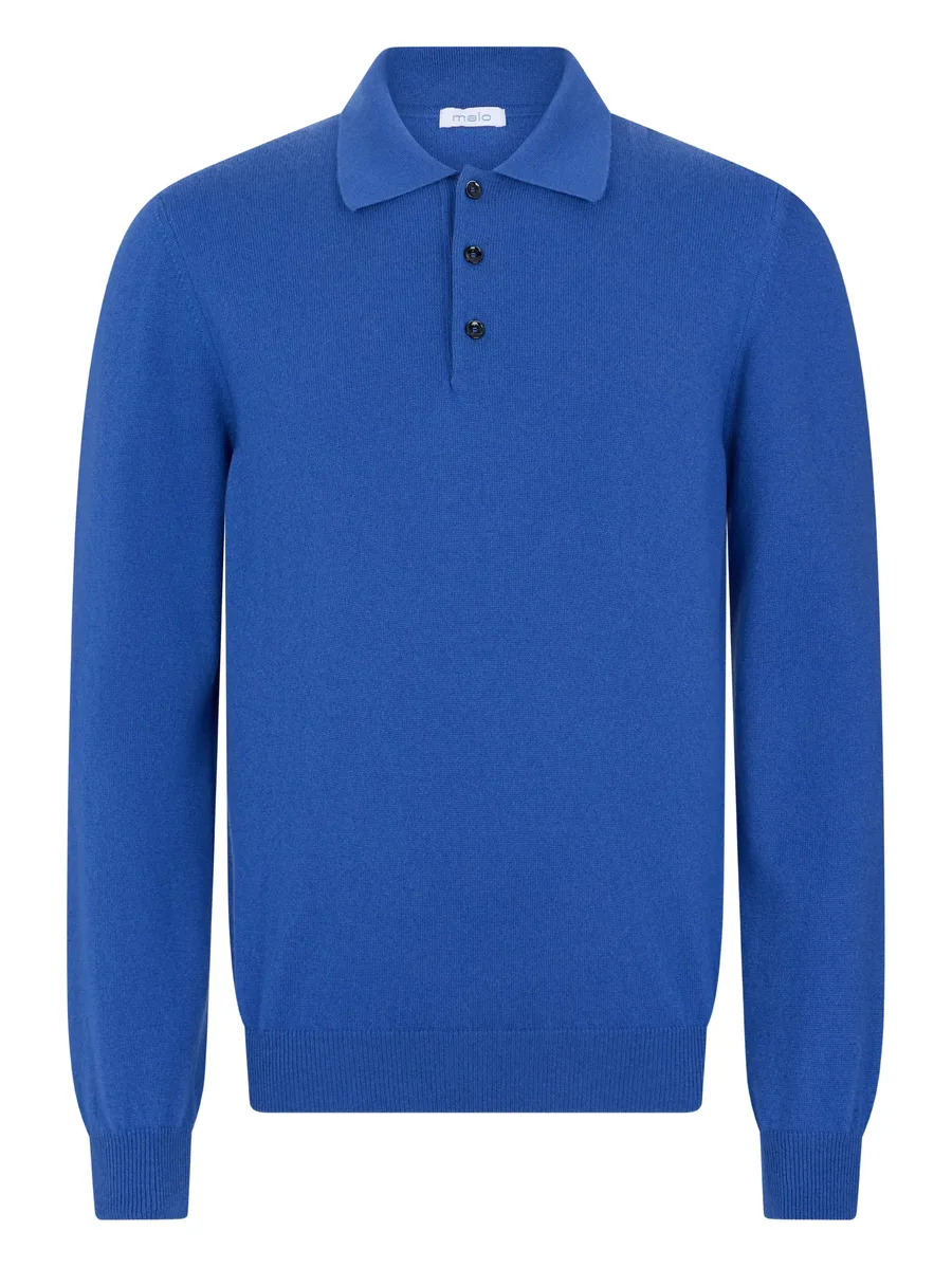 buttoned long-sleeve polo shirt 2