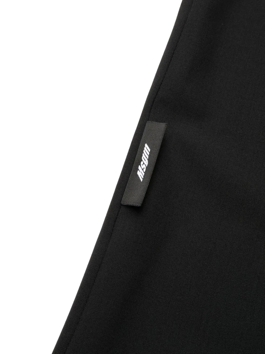 logo-waistband straight-leg trousers 11