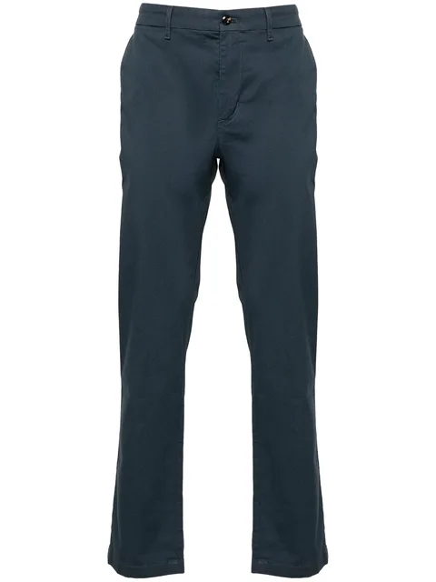 cotton-blend chino trousers