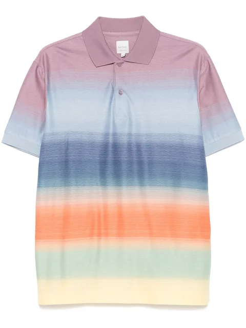 Smith-Stripe polo shirt