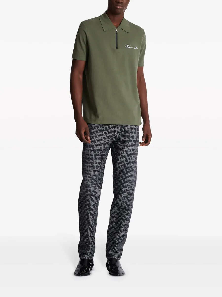 embroidered-logo polo shirt 3