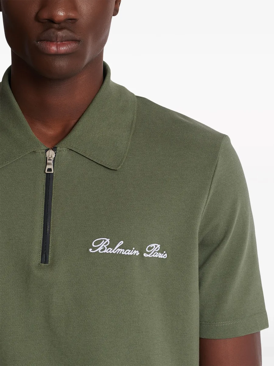 embroidered-logo polo shirt 13