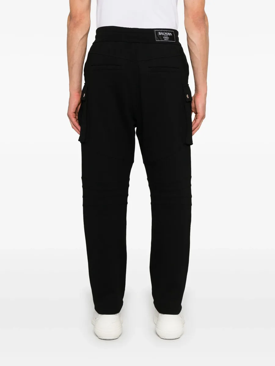 ribbed-panel track pants 8