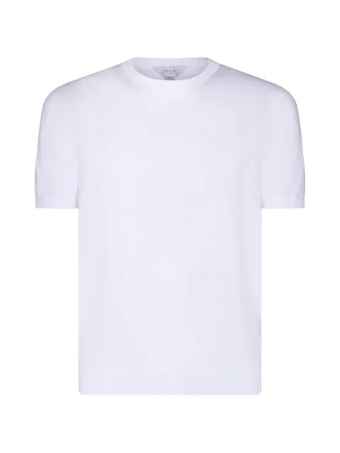 short-sleeve knitted T-shirt