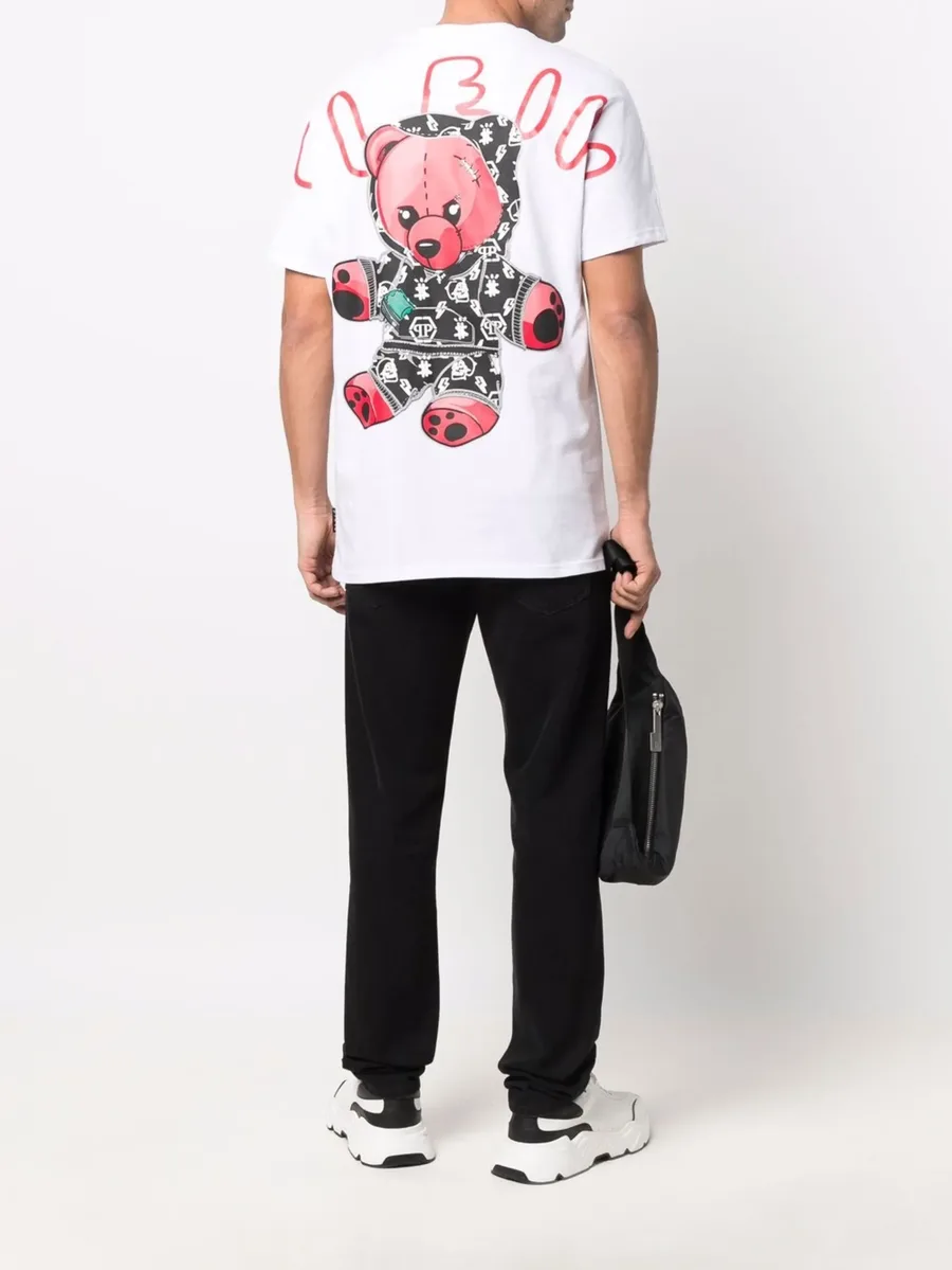 cheque-print round neck T-shirt 5