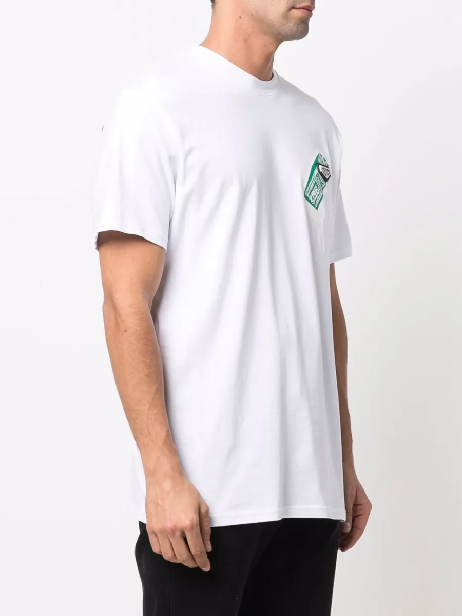 cheque-print round neck T-shirt 10
