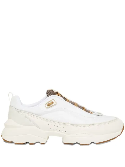 mesh-panelled chunky-sole sneakers