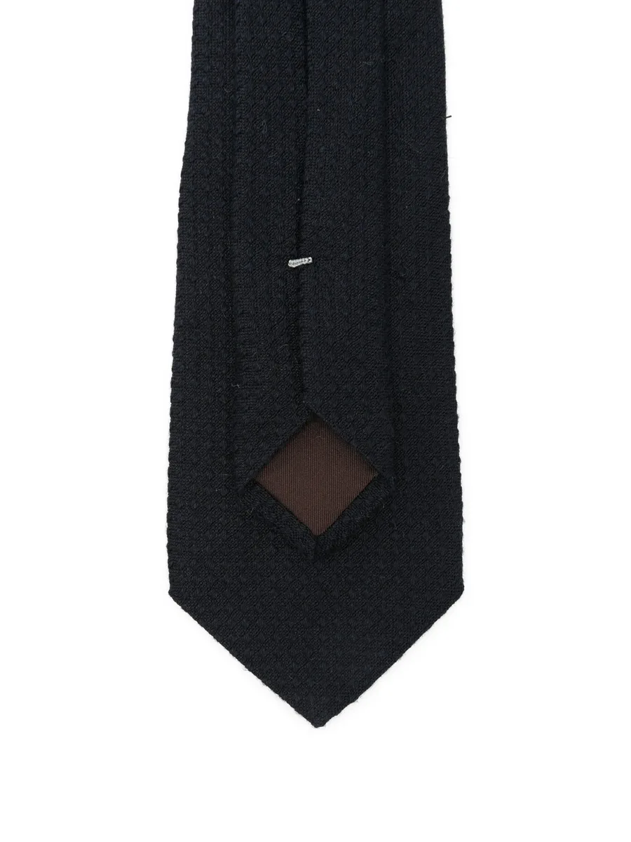 textured silk-cashmere tie 4