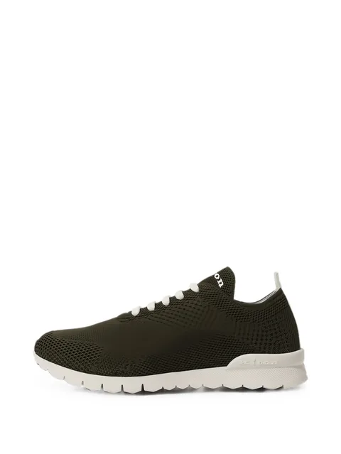 knitted lace-up sneakers