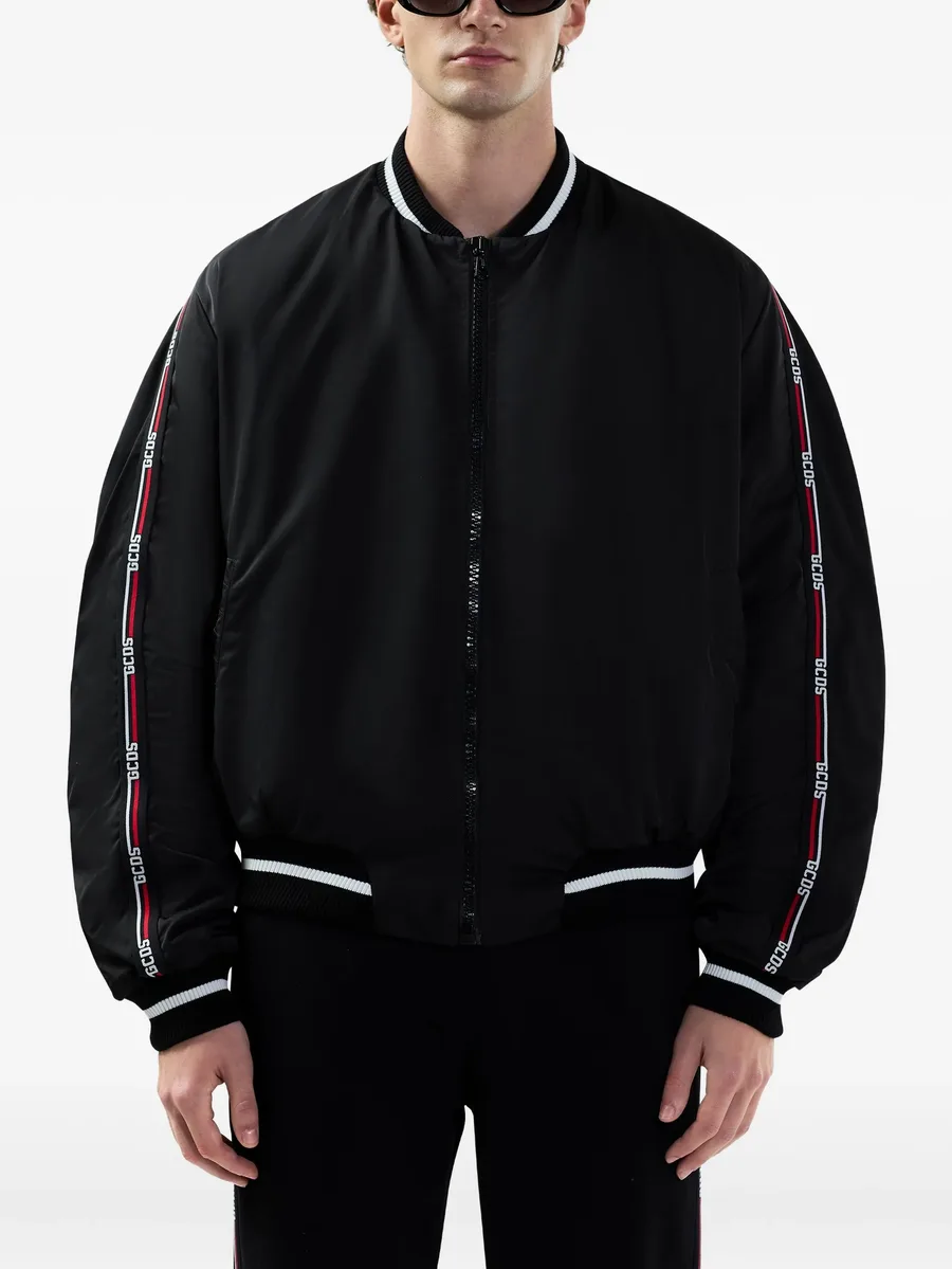 logo-embellishment bomber jacket 6