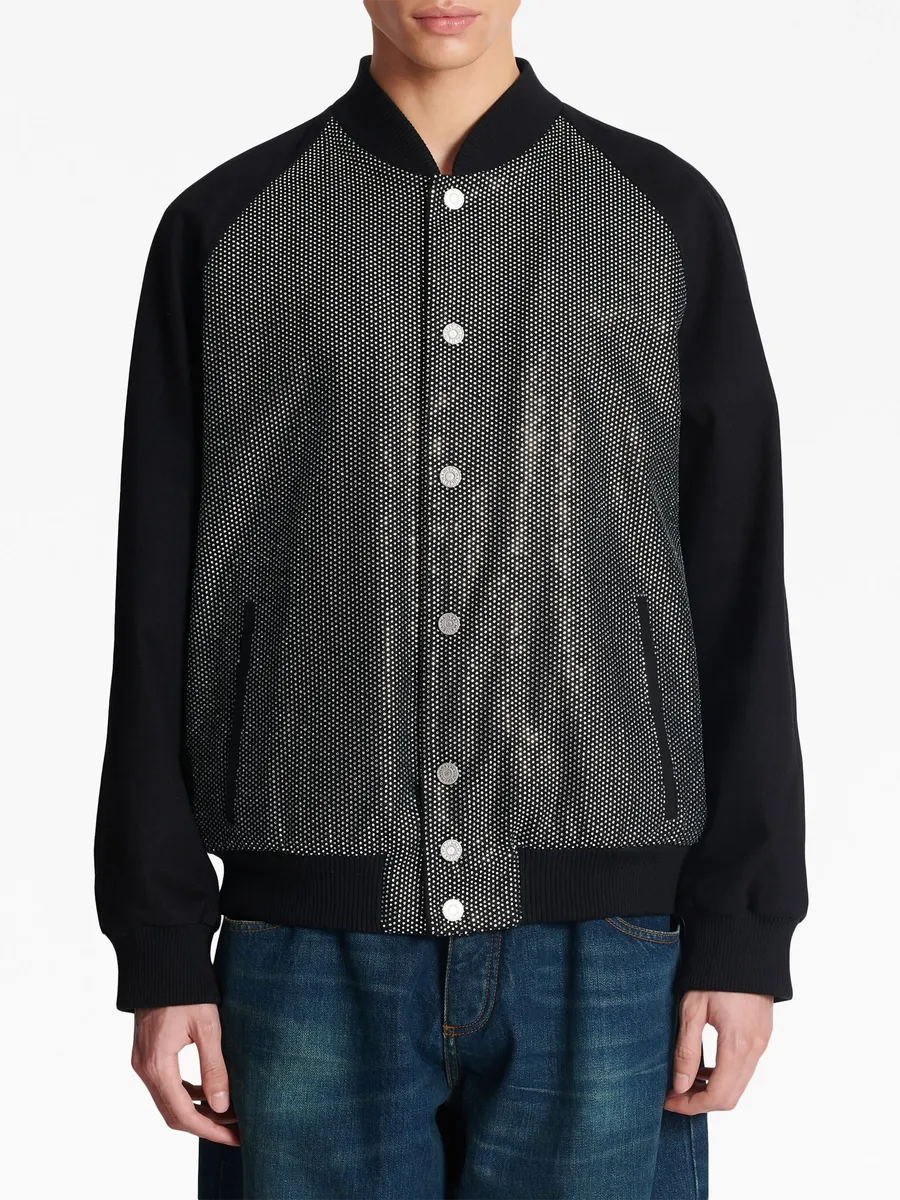 rhinestone-embellished bomber jacket 10