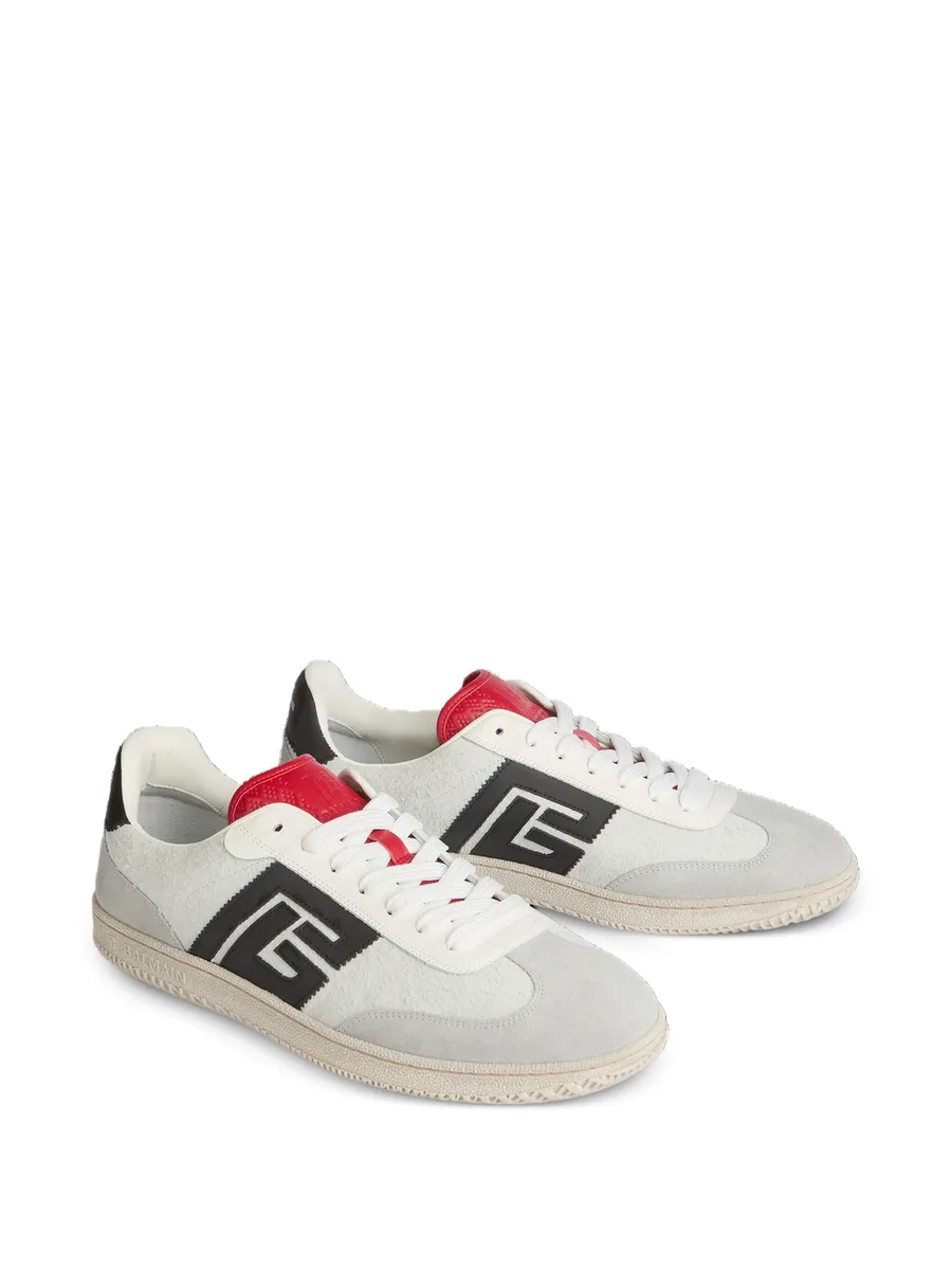 Swan suede and smooth-leather trainers 3