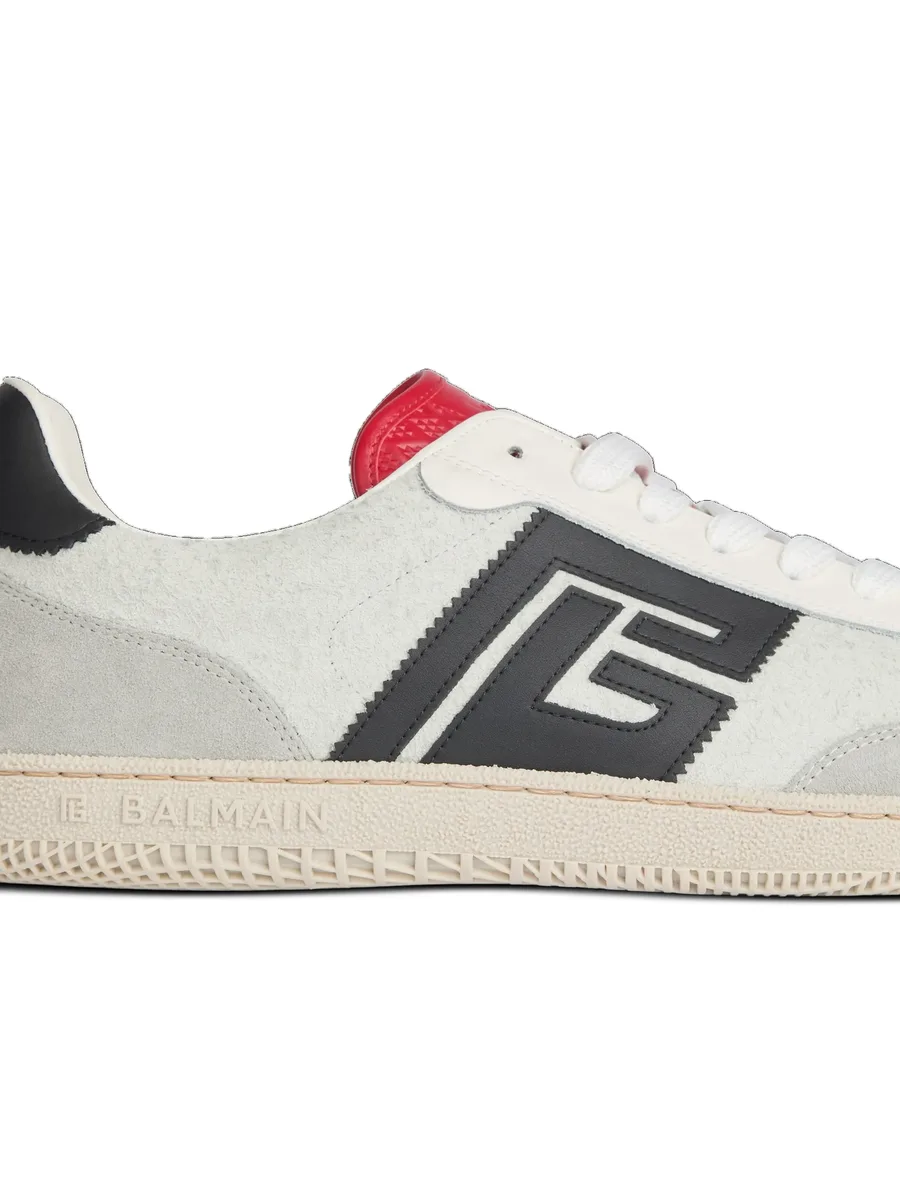 Swan suede and smooth-leather trainers 10