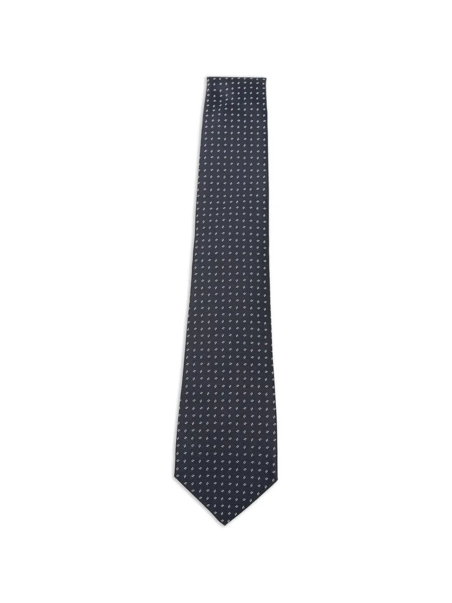 micro-pattern silk tie 2