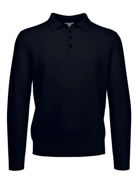 long-sleeve polo shirt