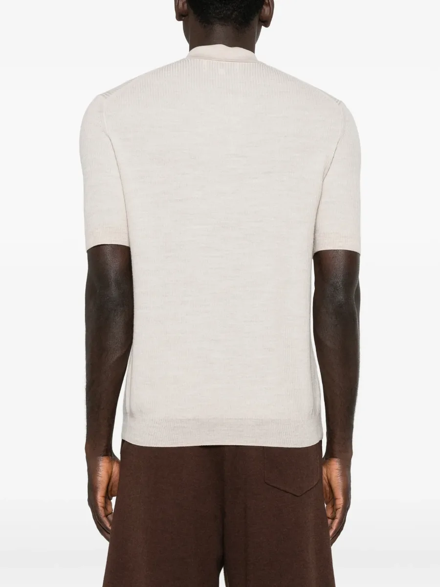 micro-stripe polo shirt 8