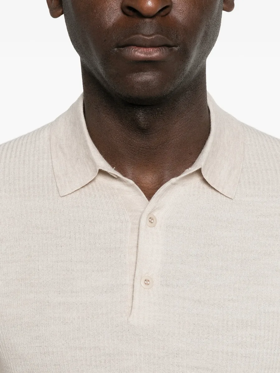 micro-stripe polo shirt 9