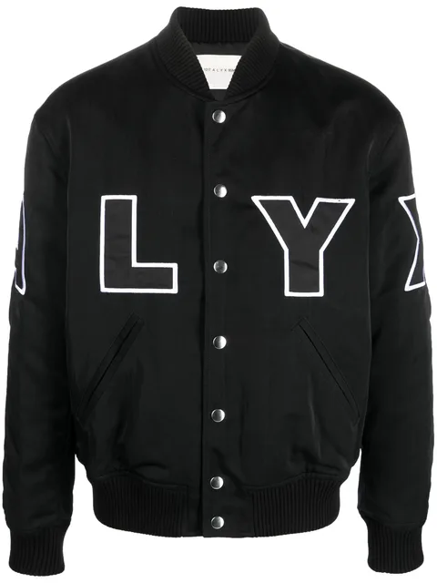 logo-patch bomber jacket