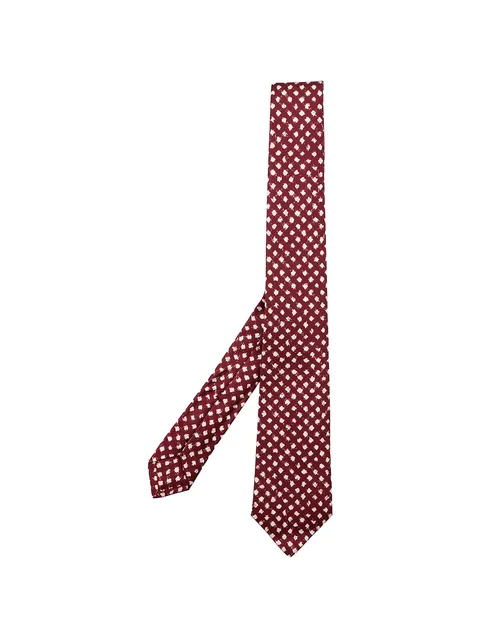 diamond-patterned tie