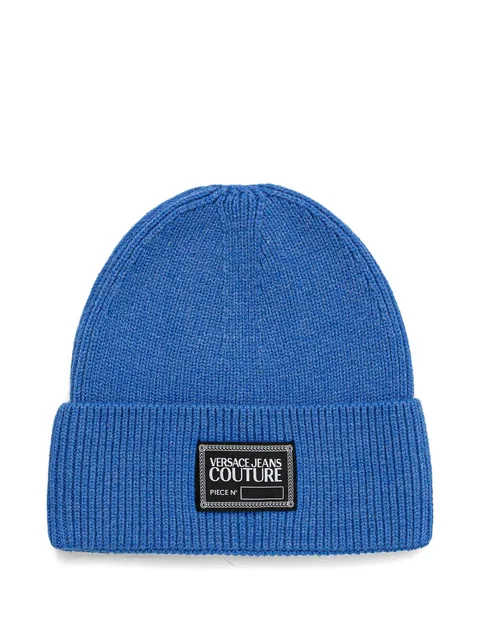 logo-patch beanie hat