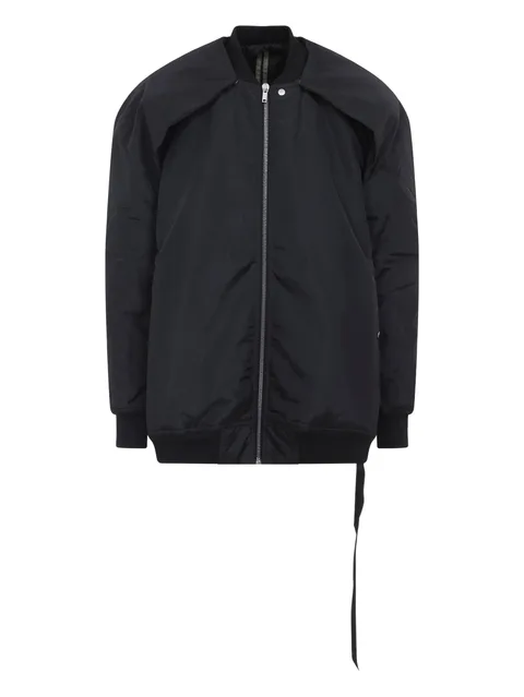 padded zip-front bomber jacket