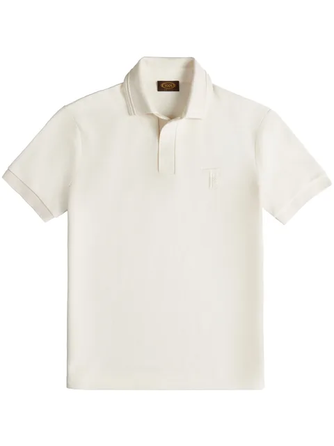 embroidered-logo polo shirt