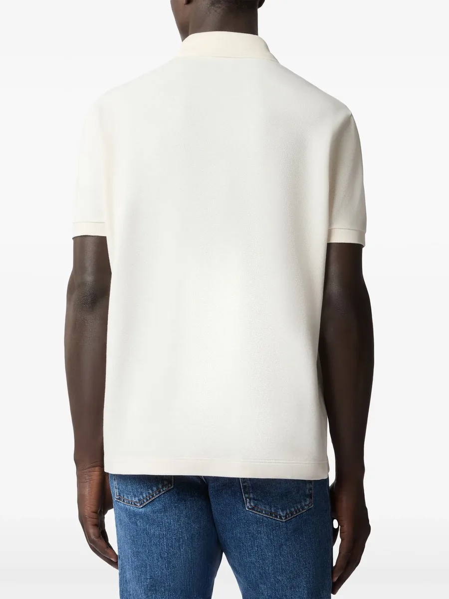 embroidered-logo polo shirt 5