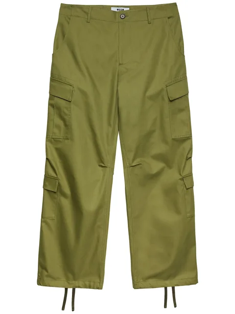 drawstring cargo trousers