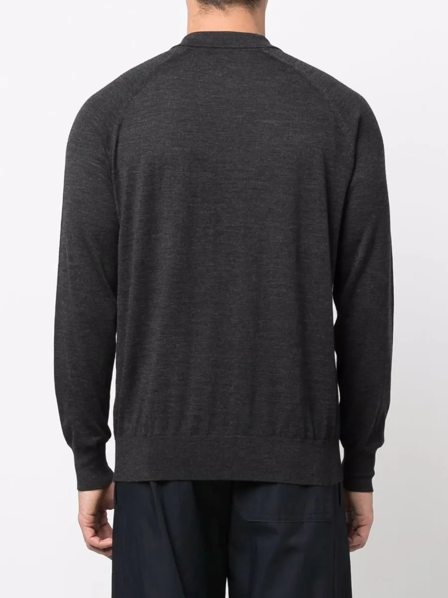 wool long-sleeve polo shirt 8