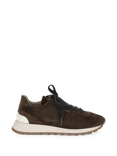Runner round-toe lace-up sneakers