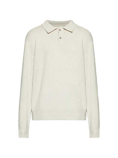 buttoned polo shirt
