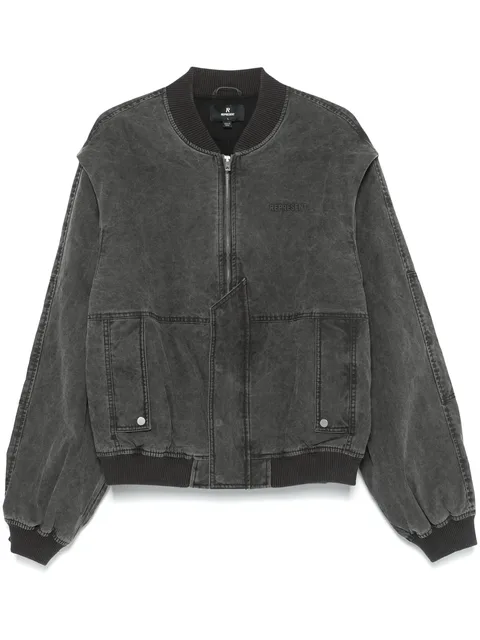 Inset sleeve bomber jacket