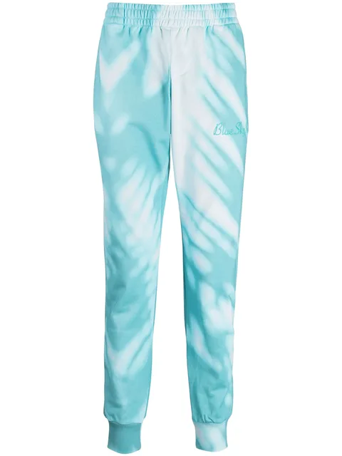 logo-embroidered cotton track pants