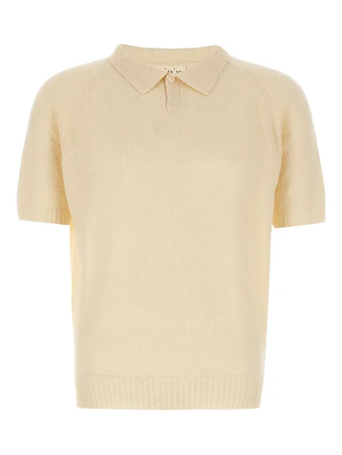 bouclé polo shirt