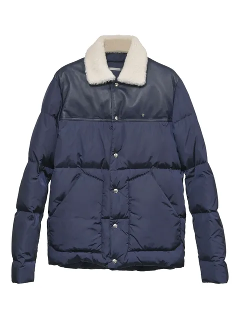 690mm shearling goose down puffer jacket