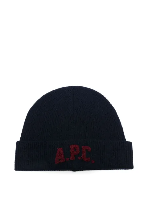 embroidered-logo beanie