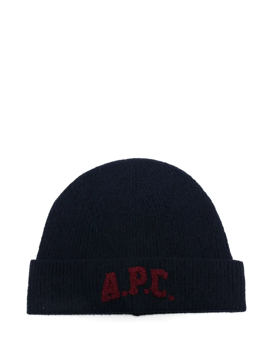 embroidered-logo beanie 2